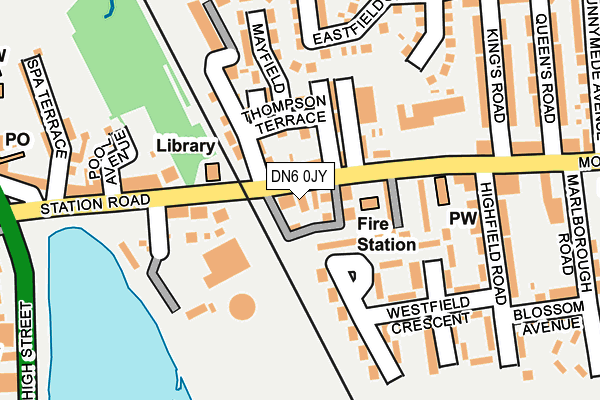 DN6 0JY map - OS OpenMap – Local (Ordnance Survey)