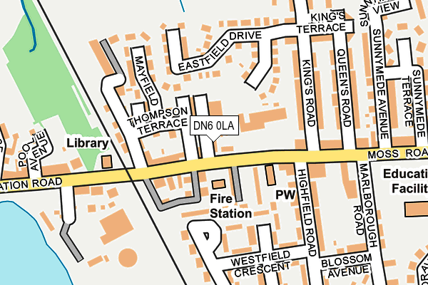 DN6 0LA map - OS OpenMap – Local (Ordnance Survey)