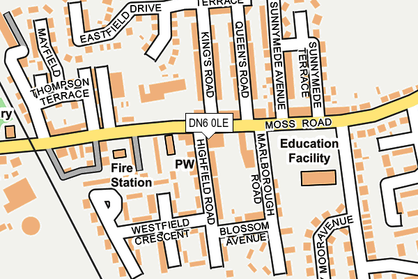 DN6 0LE map - OS OpenMap – Local (Ordnance Survey)