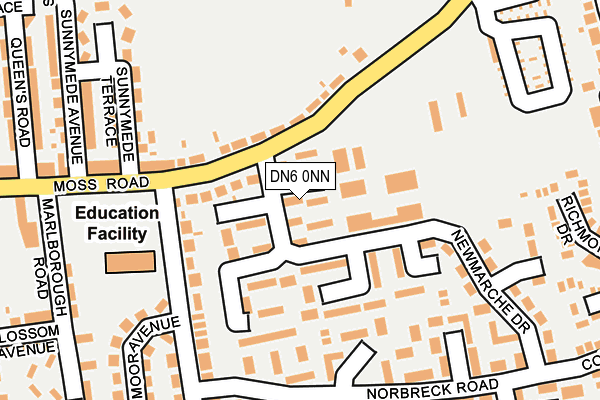 DN6 0NN map - OS OpenMap – Local (Ordnance Survey)