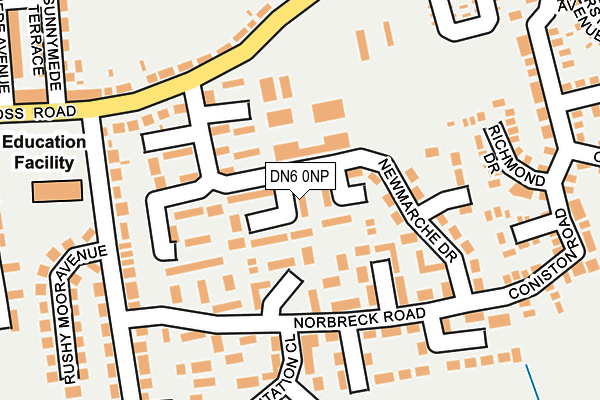 DN6 0NP map - OS OpenMap – Local (Ordnance Survey)