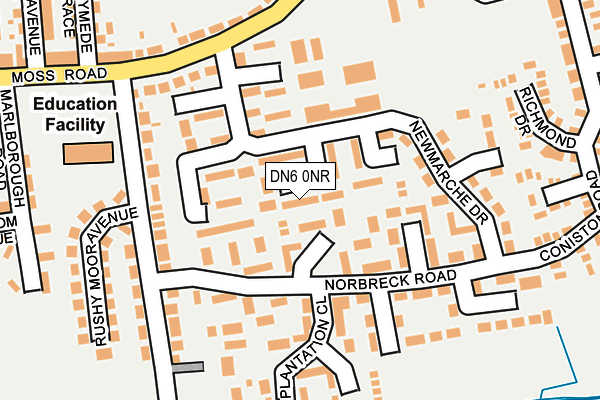 DN6 0NR map - OS OpenMap – Local (Ordnance Survey)