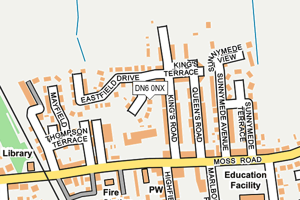 DN6 0NX map - OS OpenMap – Local (Ordnance Survey)