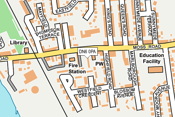 DN6 0PA map - OS OpenMap – Local (Ordnance Survey)