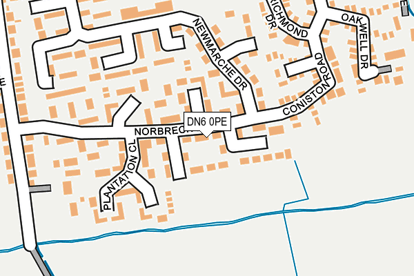 DN6 0PE map - OS OpenMap – Local (Ordnance Survey)