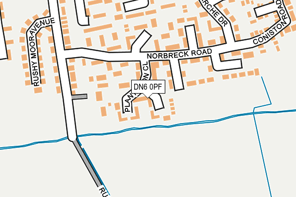 DN6 0PF map - OS OpenMap – Local (Ordnance Survey)