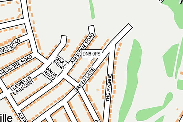 DN6 0PS map - OS OpenMap – Local (Ordnance Survey)