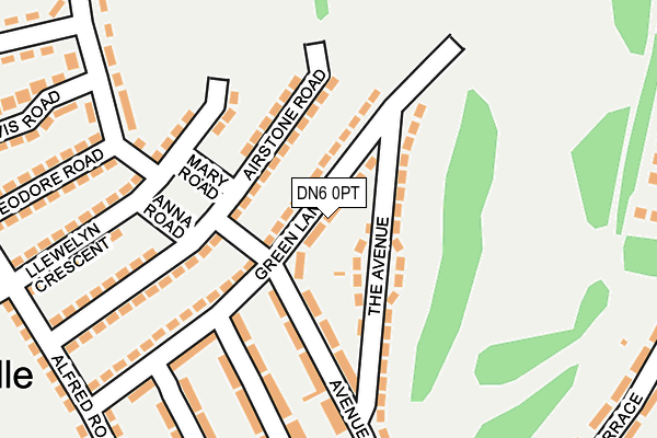 DN6 0PT map - OS OpenMap – Local (Ordnance Survey)