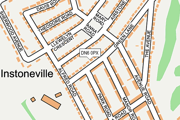 DN6 0PX map - OS OpenMap – Local (Ordnance Survey)