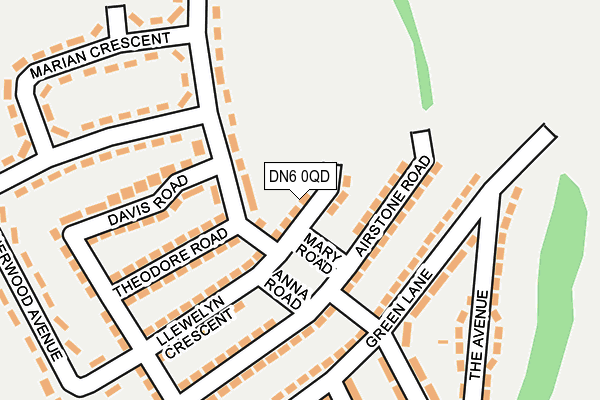 DN6 0QD map - OS OpenMap – Local (Ordnance Survey)