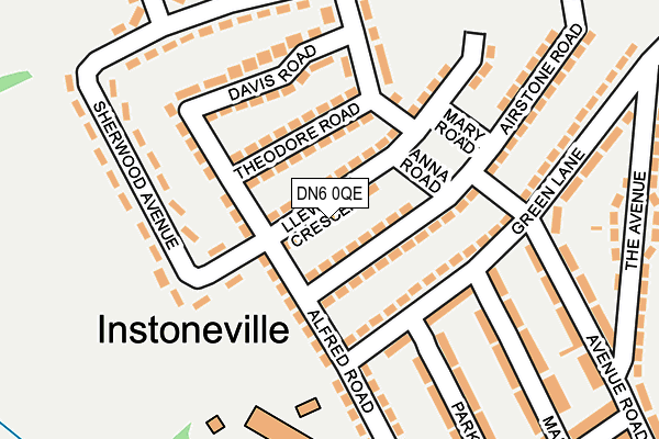 DN6 0QE map - OS OpenMap – Local (Ordnance Survey)