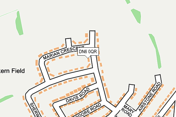 DN6 0QR map - OS OpenMap – Local (Ordnance Survey)