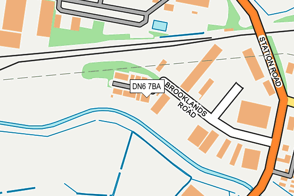 DN6 7BA map - OS OpenMap – Local (Ordnance Survey)