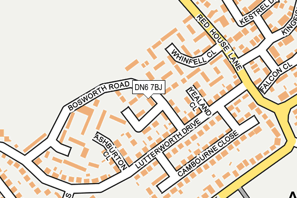 DN6 7BJ map - OS OpenMap – Local (Ordnance Survey)