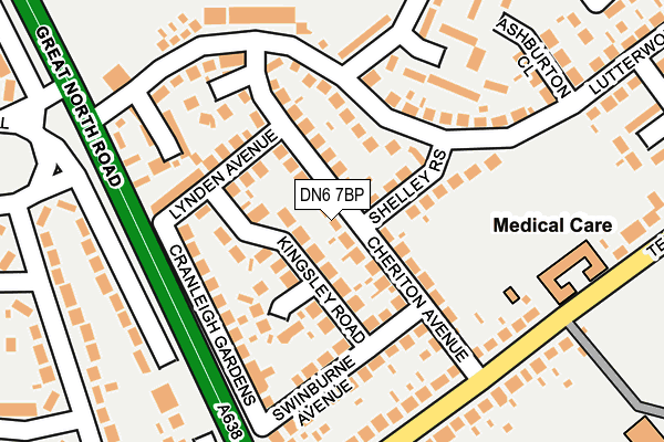 DN6 7BP map - OS OpenMap – Local (Ordnance Survey)