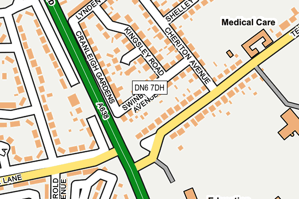 DN6 7DH map - OS OpenMap – Local (Ordnance Survey)