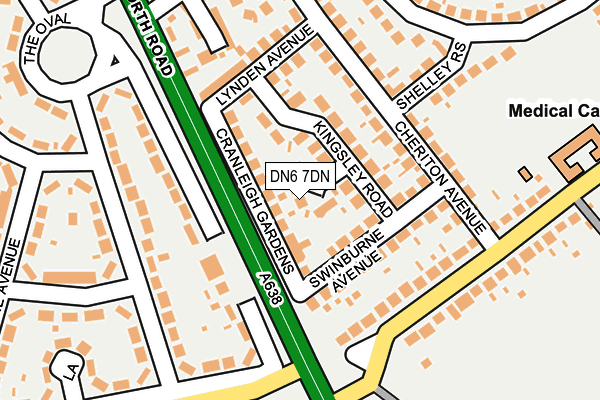 DN6 7DN map - OS OpenMap – Local (Ordnance Survey)