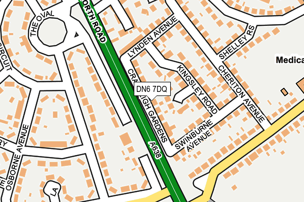 DN6 7DQ map - OS OpenMap – Local (Ordnance Survey)