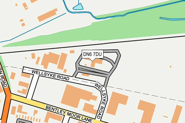 DN6 7DU map - OS OpenMap – Local (Ordnance Survey)