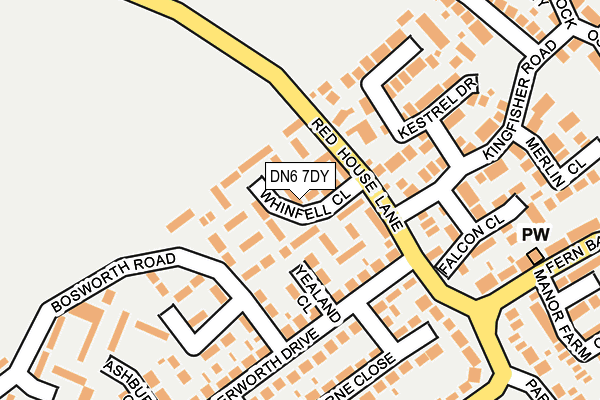 DN6 7DY map - OS OpenMap – Local (Ordnance Survey)