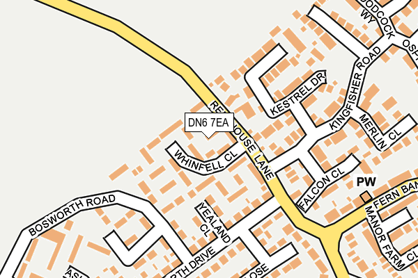 DN6 7EA map - OS OpenMap – Local (Ordnance Survey)