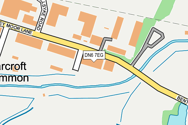 DN6 7EG map - OS OpenMap – Local (Ordnance Survey)
