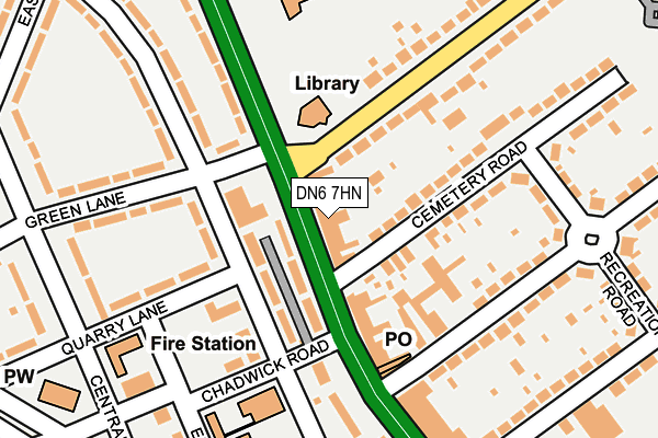 DN6 7HN map - OS OpenMap – Local (Ordnance Survey)