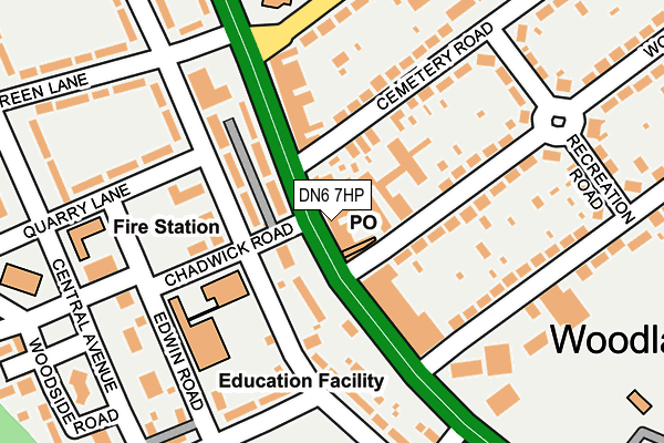 DN6 7HP map - OS OpenMap – Local (Ordnance Survey)