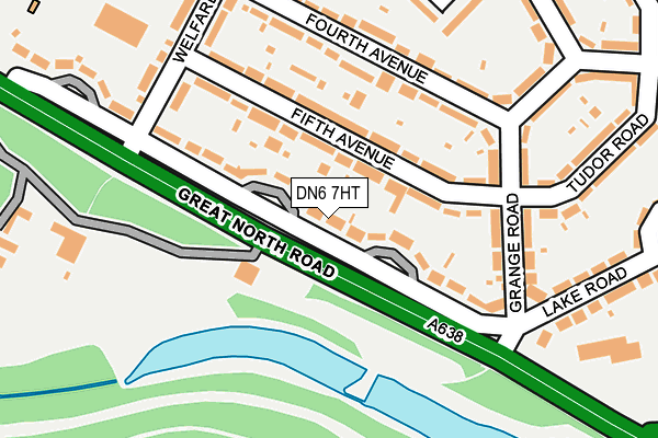 DN6 7HT map - OS OpenMap – Local (Ordnance Survey)