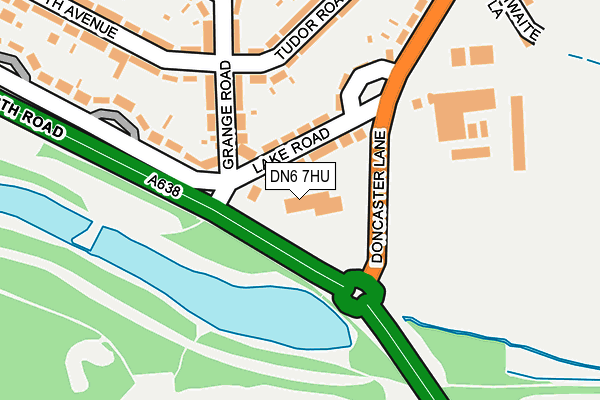 DN6 7HU map - OS OpenMap – Local (Ordnance Survey)