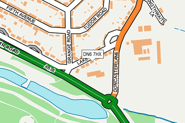 DN6 7HX map - OS OpenMap – Local (Ordnance Survey)