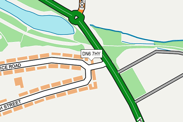 DN6 7HY map - OS OpenMap – Local (Ordnance Survey)