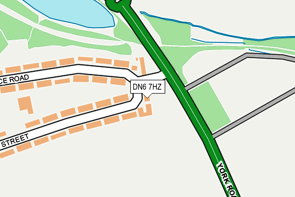 DN6 7HZ map - OS OpenMap – Local (Ordnance Survey)