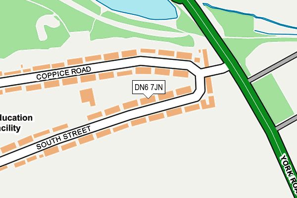 DN6 7JN map - OS OpenMap – Local (Ordnance Survey)