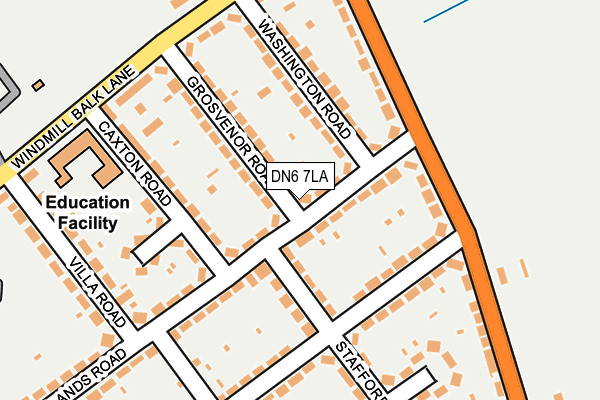 DN6 7LA map - OS OpenMap – Local (Ordnance Survey)