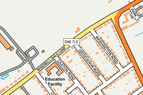DN6 7LE map - OS OpenMap – Local (Ordnance Survey)