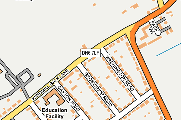 DN6 7LF map - OS OpenMap – Local (Ordnance Survey)
