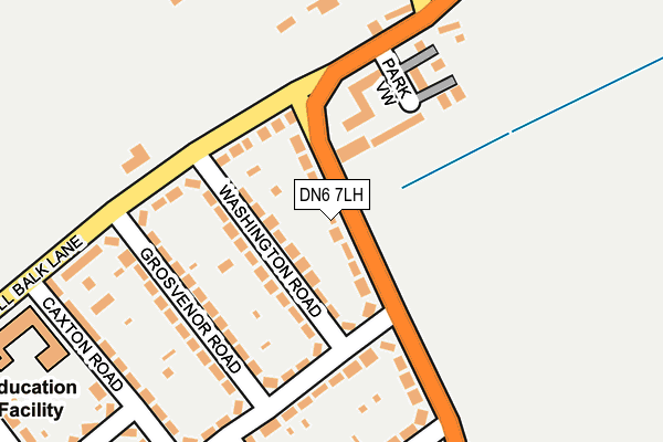 DN6 7LH map - OS OpenMap – Local (Ordnance Survey)
