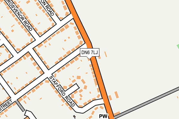 DN6 7LJ map - OS OpenMap – Local (Ordnance Survey)