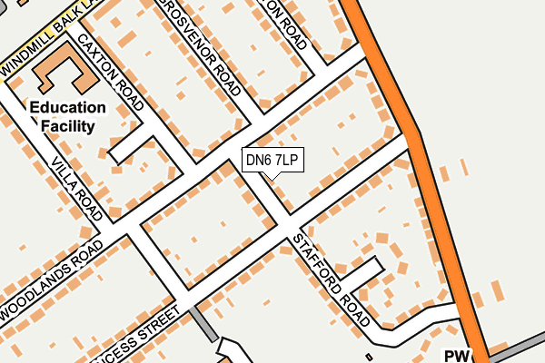 DN6 7LP map - OS OpenMap – Local (Ordnance Survey)
