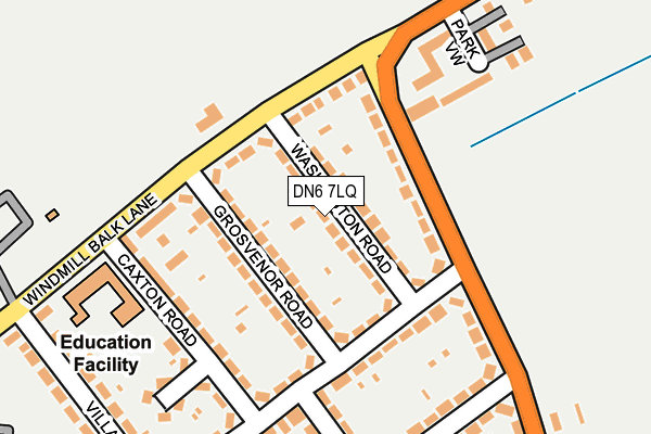 DN6 7LQ map - OS OpenMap – Local (Ordnance Survey)