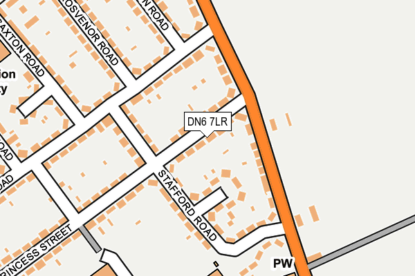 DN6 7LR map - OS OpenMap – Local (Ordnance Survey)