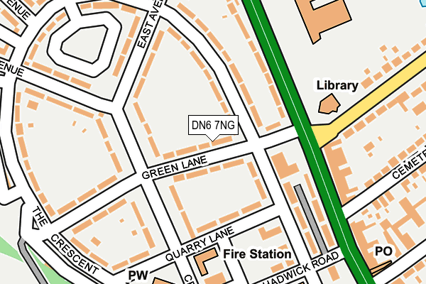 DN6 7NG map - OS OpenMap – Local (Ordnance Survey)