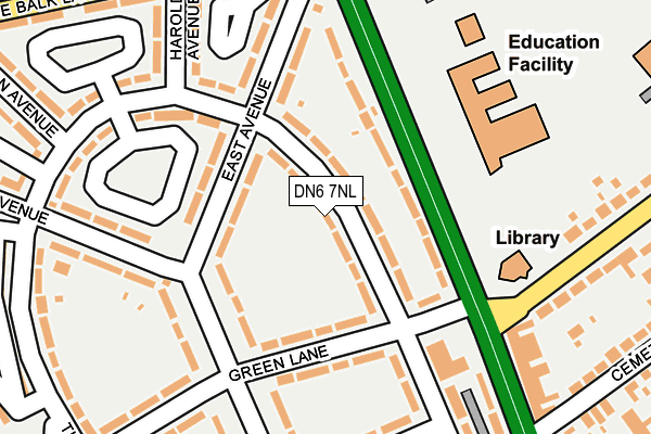 DN6 7NL map - OS OpenMap – Local (Ordnance Survey)