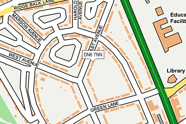 DN6 7NN map - OS OpenMap – Local (Ordnance Survey)