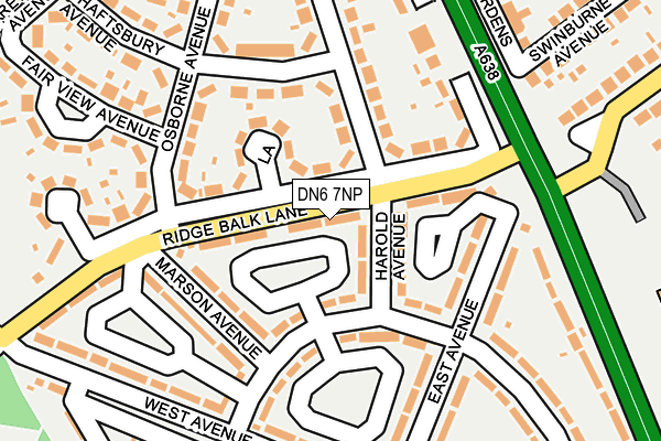 DN6 7NP map - OS OpenMap – Local (Ordnance Survey)