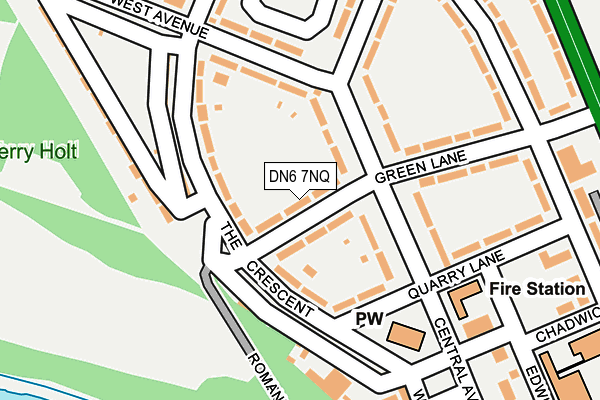 DN6 7NQ map - OS OpenMap – Local (Ordnance Survey)