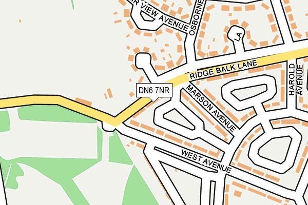 DN6 7NR map - OS OpenMap – Local (Ordnance Survey)