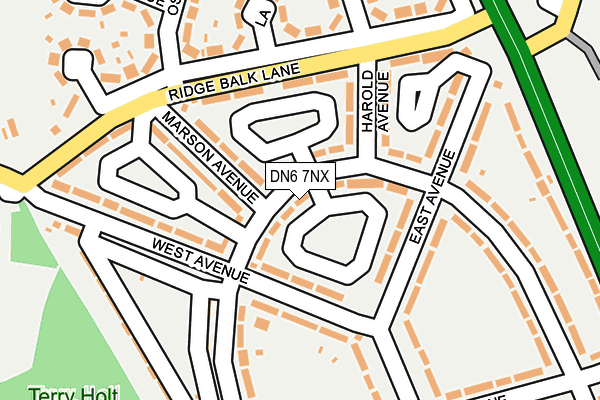 DN6 7NX map - OS OpenMap – Local (Ordnance Survey)