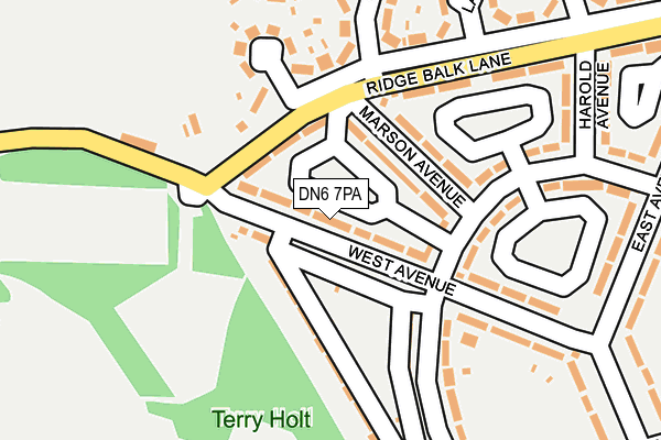 DN6 7PA map - OS OpenMap – Local (Ordnance Survey)